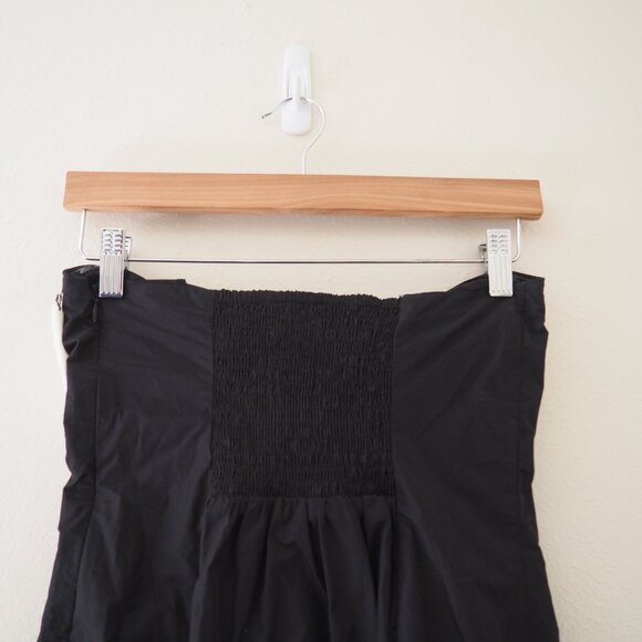 NWT Kimchi Blue Urban Outfitters Emery Black Oversized Ivory Bow Strapless Mini - Picture 9 of 9